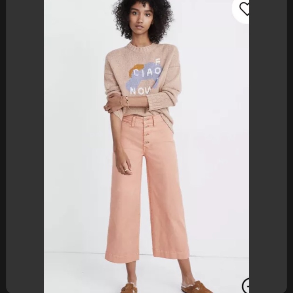 Madewell Emmett wide leg crop size 32 tall